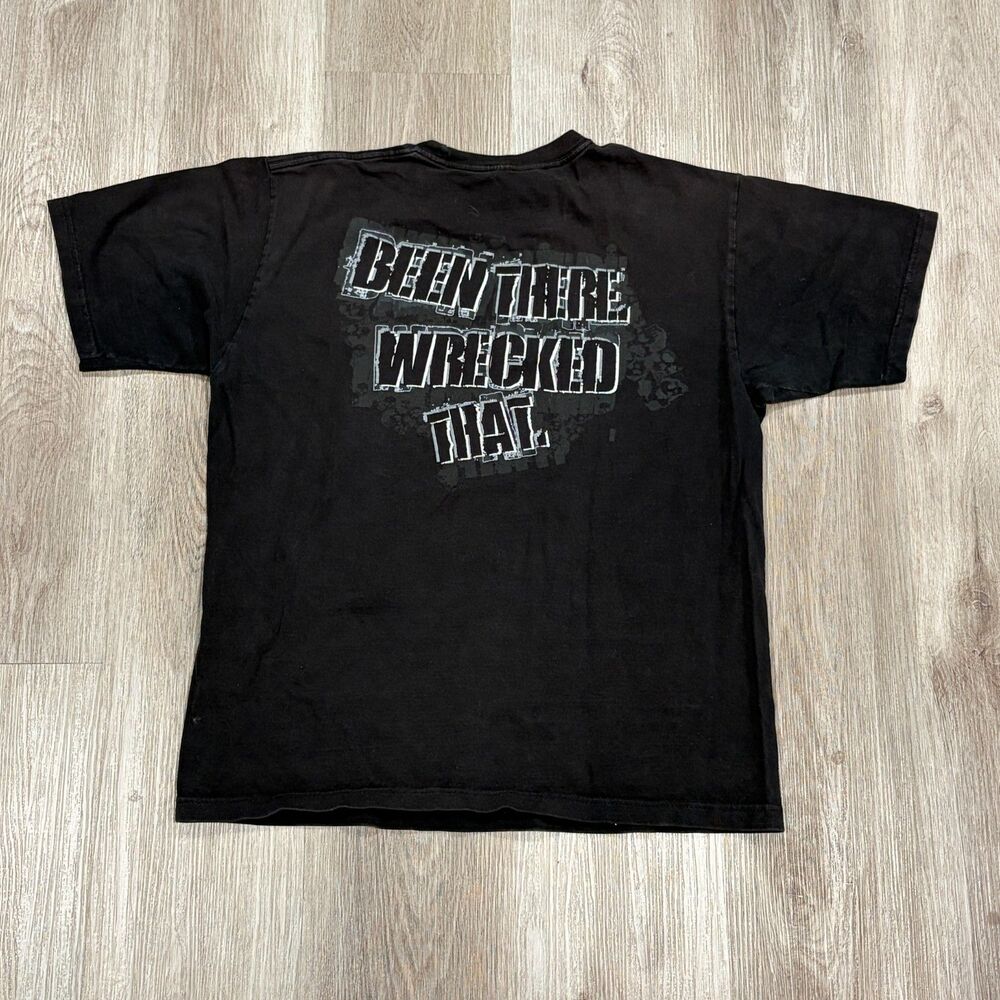 Vintage 00s No Fear Shirt Men's Size M Black Been There Wrecked That Tee T-Shirt